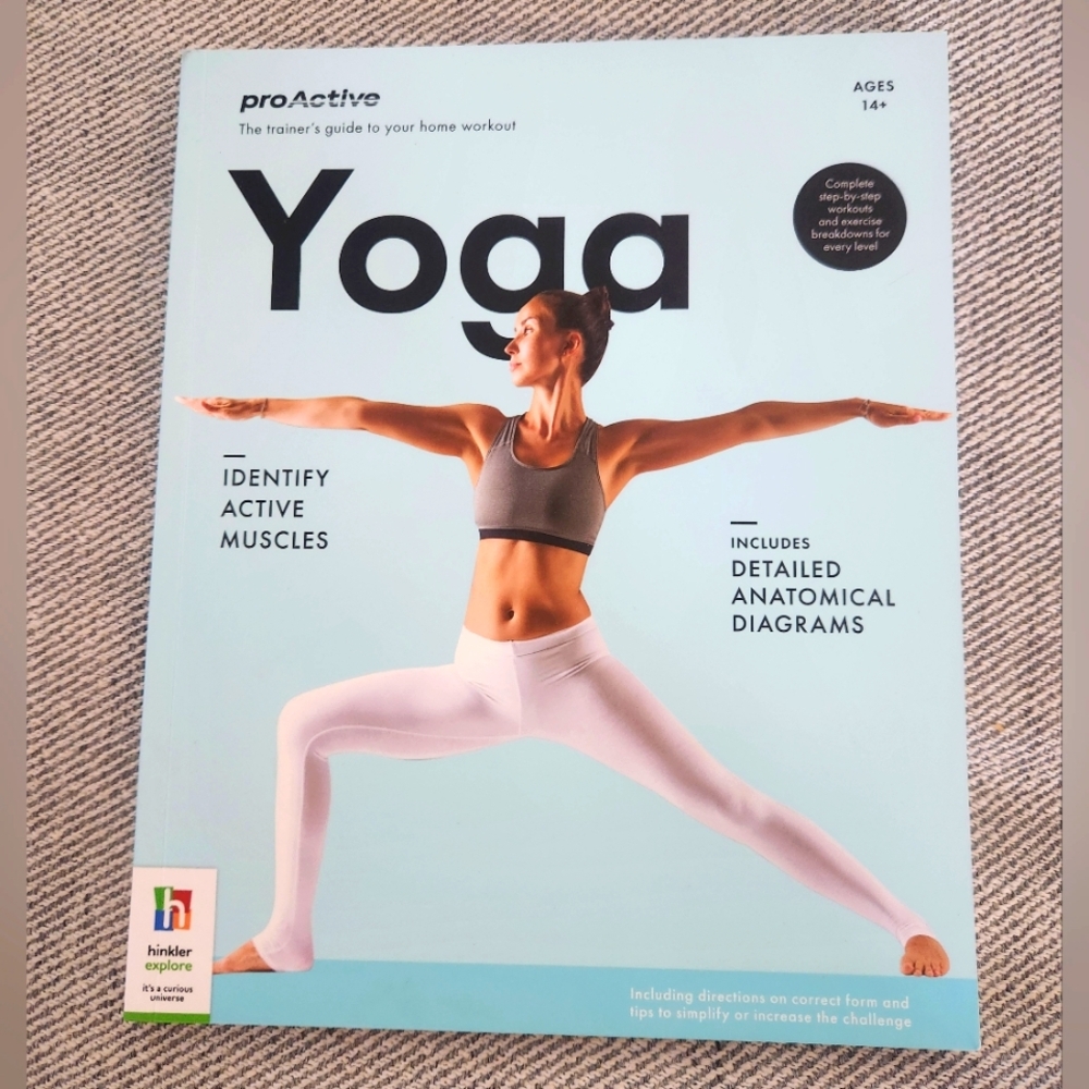Proactiv Yoga Guide with Detailed Diagrams - Blue Cover